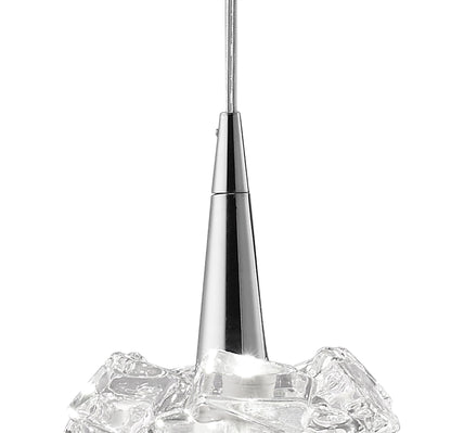 Mantra M3950 Artic Linear Pendant 4 Light G9 Line, Polished Chrome