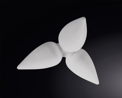 Mantra Palma Ceiling 3 Light CFL Outdoor IP44, Matt White/Opal White