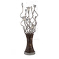 Diyas Home Kristal Aluminium (DH) Kristal Crystal Table Lamp 5 Light G4 Polished Chrome/Coffee/Silver, NOT LED/CFL Compatible