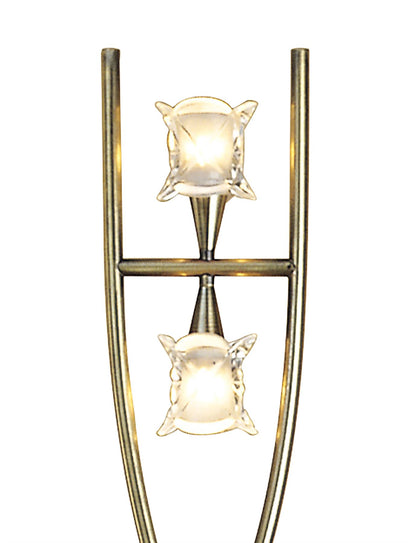Mantra Rosa Del Desierto Floor Lamp 2 Light G9, Antique Brass, NOT LED/CFL Compatible