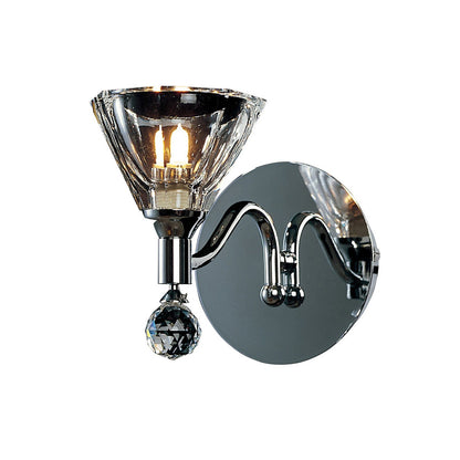 Diyas Neptune Wall Light 1 Light G9 Polished Chrome