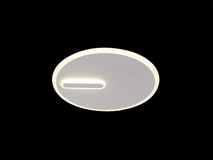 Mantra Fusion Clock 37.2cm Ceiling 37cm Round, 30W LED, 4000K, 2100lm, Sand White, 3yrs Warranty Ceiling