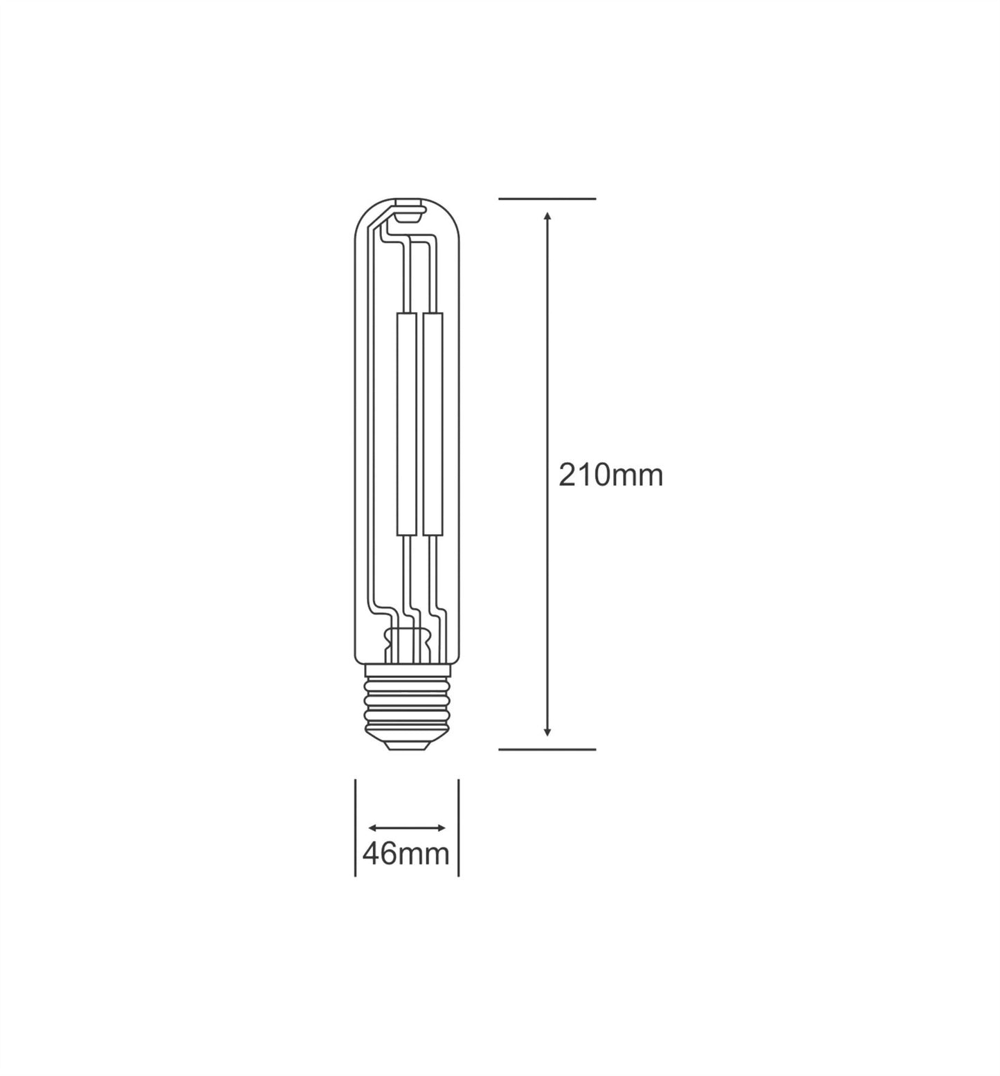 Luxram Sodium Twin-Tube Clear E40 150W HID Sodium