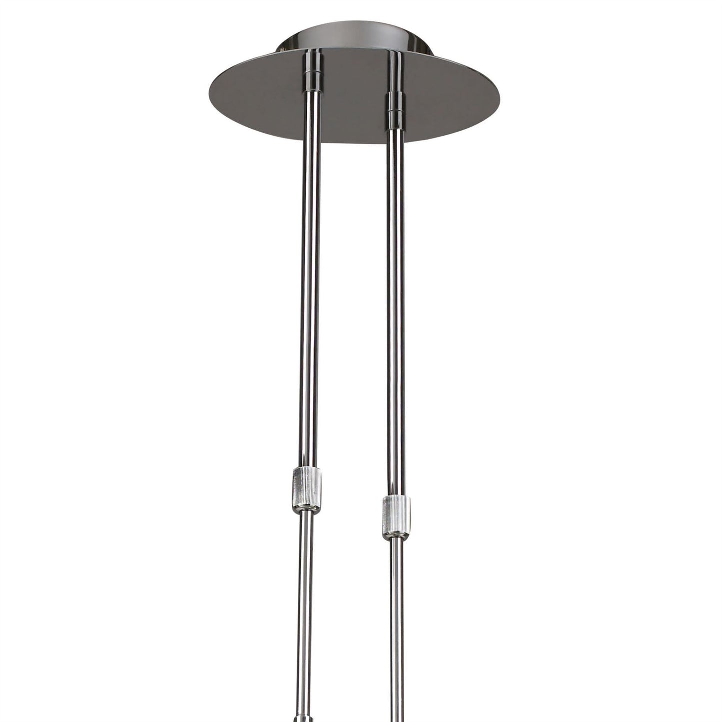 Mantra Guss GU10 Guss Telescopic GU10 4 Light L1, SGU10 Bar, Polished Chrome, White Acrylic, CFL Lamps INCLUDED