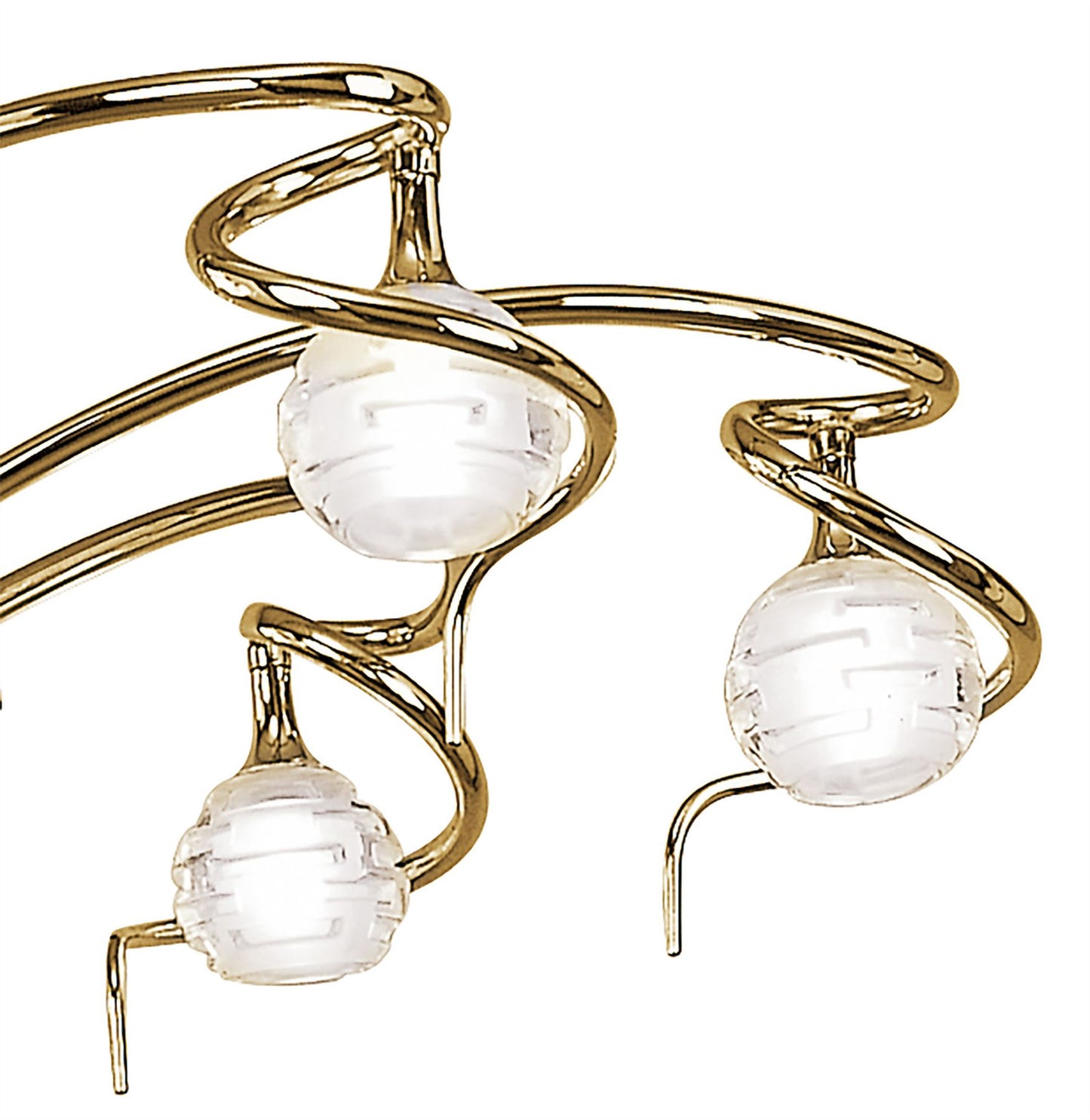 Mantra Dali 70cm Telescopic Pendant Convertible To Semi Flush 6 Light G9, Polished Brass