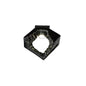 Diyas Salvio 16.5cm Ceramic  Square Sculpture 1 x 3W LED 4200K Chrome/Black, Cut Out: 60mm, 3yrs Warranty  Ceiling Light Fitting