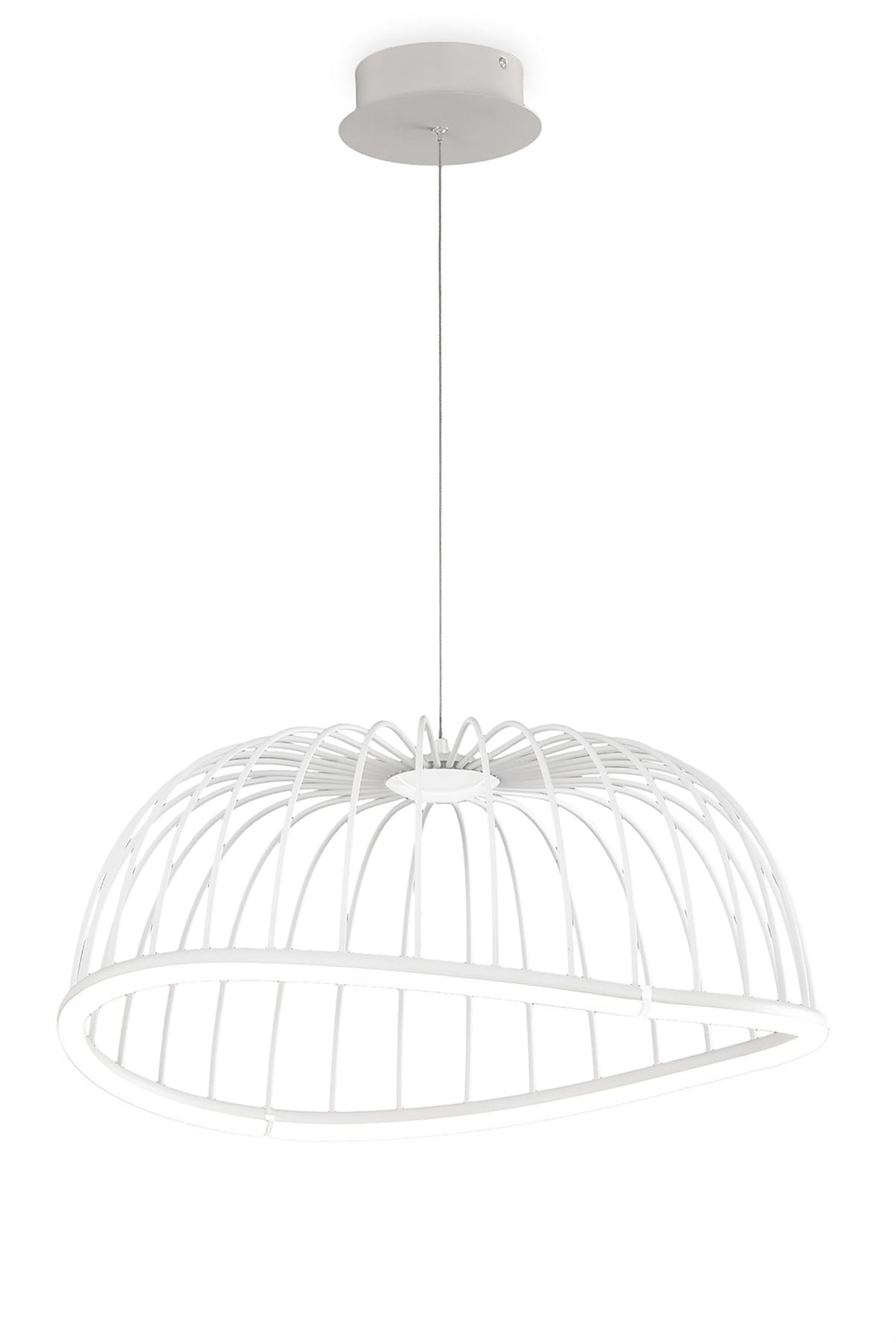 Mantra Celeste Pendant 61cm Round, 30W LED, 3000K, 2100lm, White, 3yrs Warranty