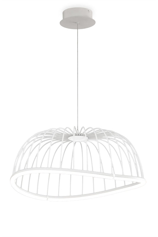 Mantra Celeste Pendant 61cm Round, 30W LED, 3000K, 2100lm, White, 3yrs Warranty