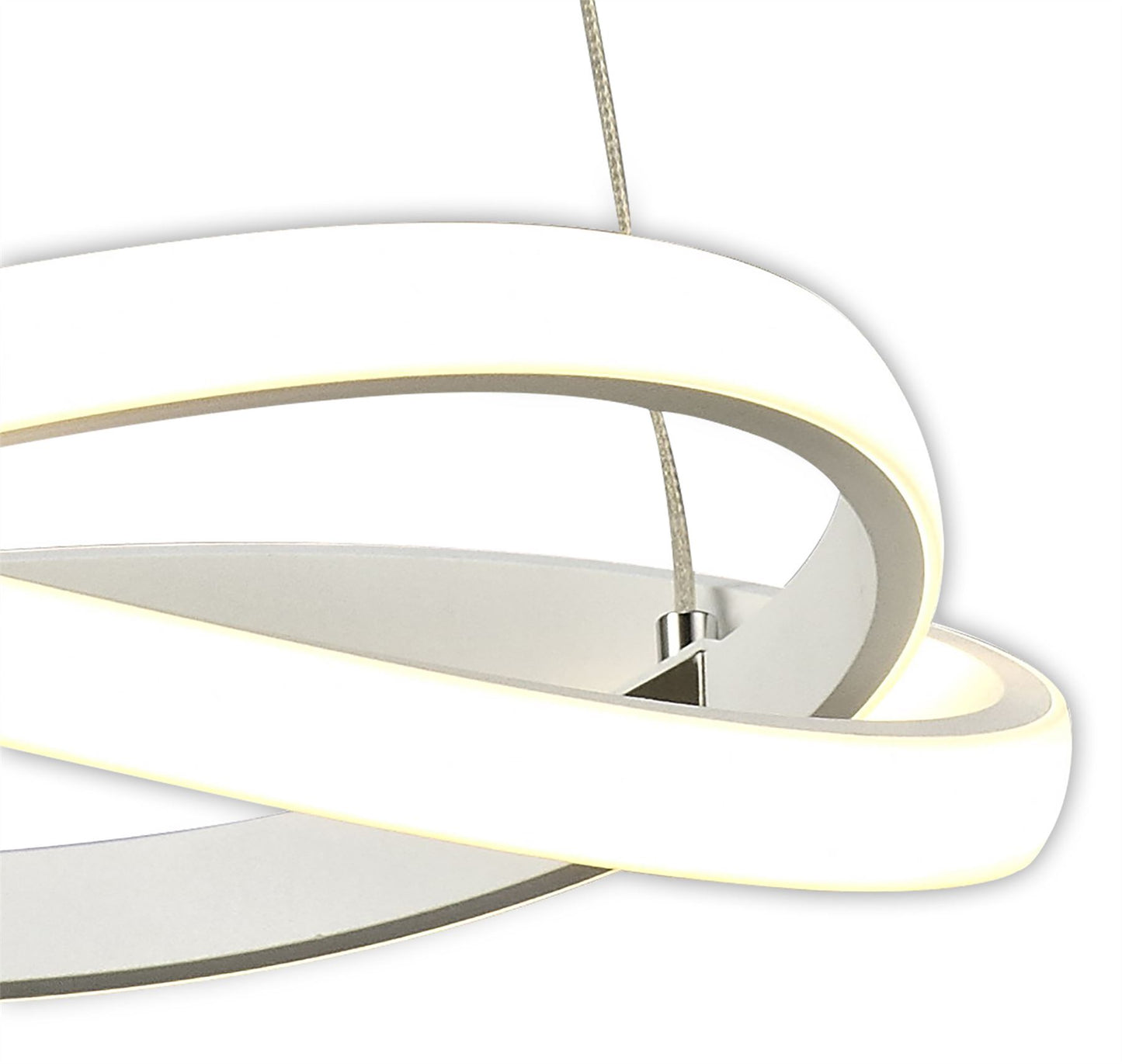Mantra M5993 Infinity Blanco Pendant 30W LED 3000K, 2500lm, White/White Acrylic, 3yrs Warranty