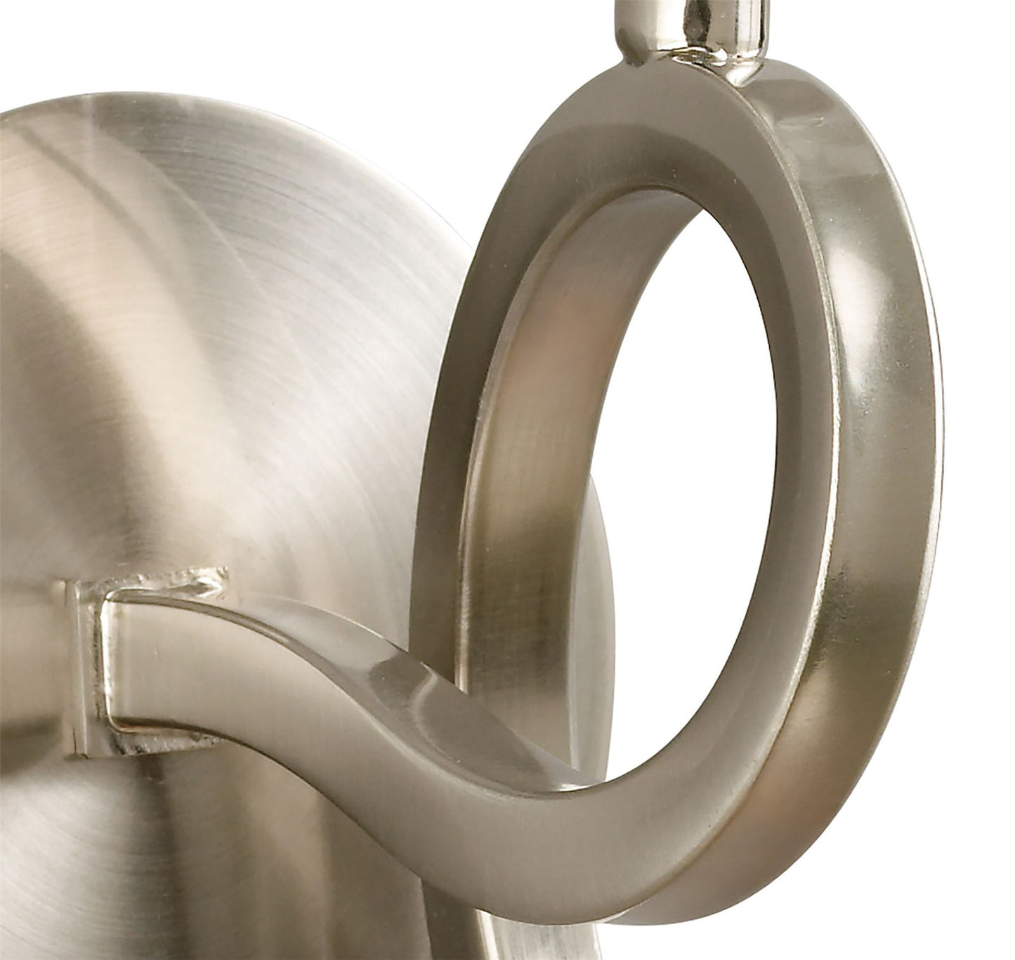 Mantra Alaska GU10 Wall Light Switched 1 Light L1/SGU10, Satin Nickel, CFL Lamps INCLUDED
