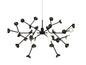 Mantra Adn 36 Light Pendant, Round 74cm, 100W LED, 3000K, 7250lm, Black, 3yrs Warranty