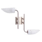 Diyas Udine Wall Light 2 Light G9 Satin Chrome/Frosted Glass