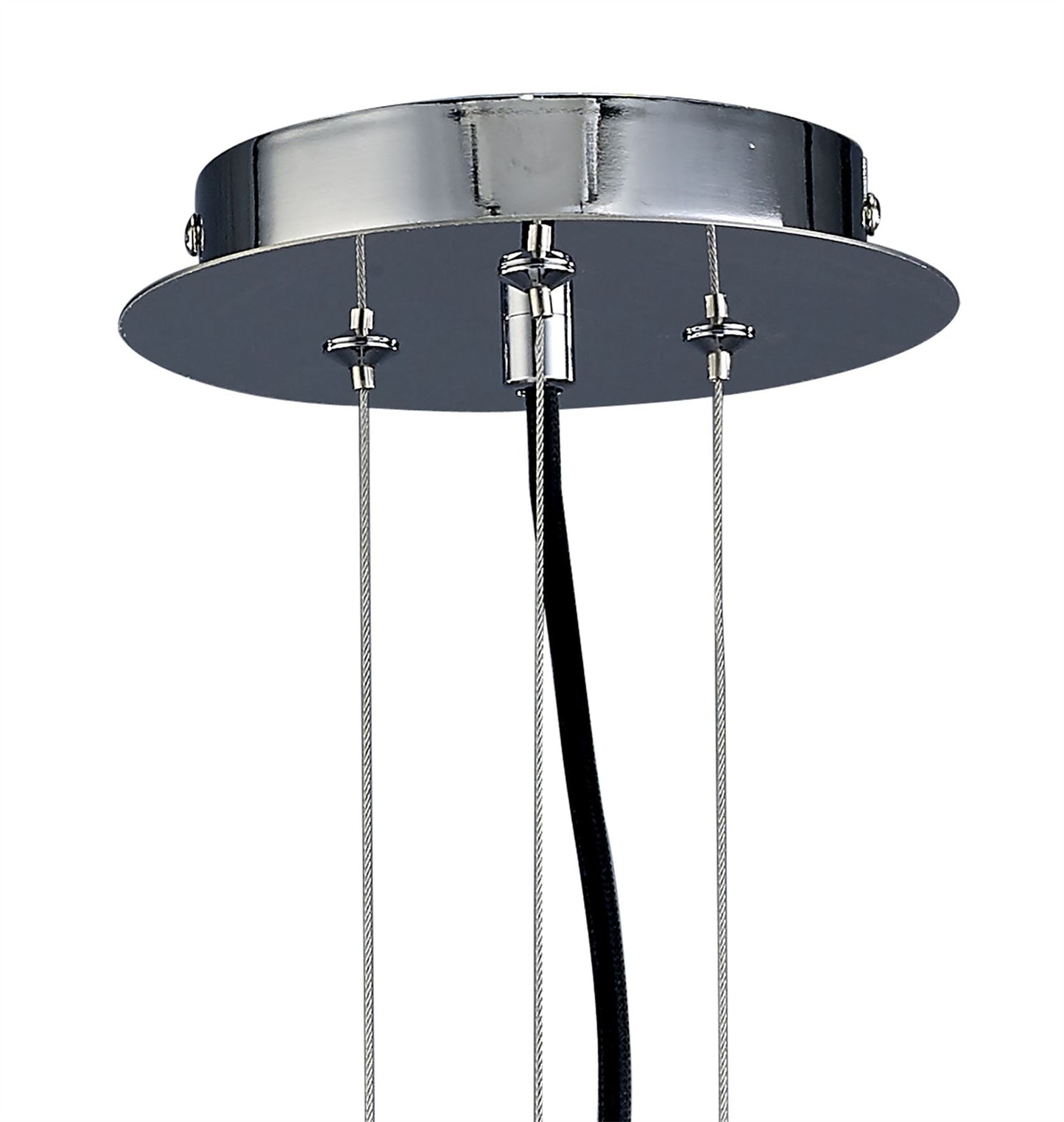 Mantra M5071 Twist Pendant 1 Light E27, Cement Effect/Polished Chrome