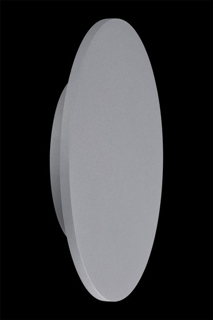 Mantra Fusion MC0118 Bora Bora Wall Light 27cm Round 16W LED 3000K, 1260lm, Silver Paint, 3yrs Warranty