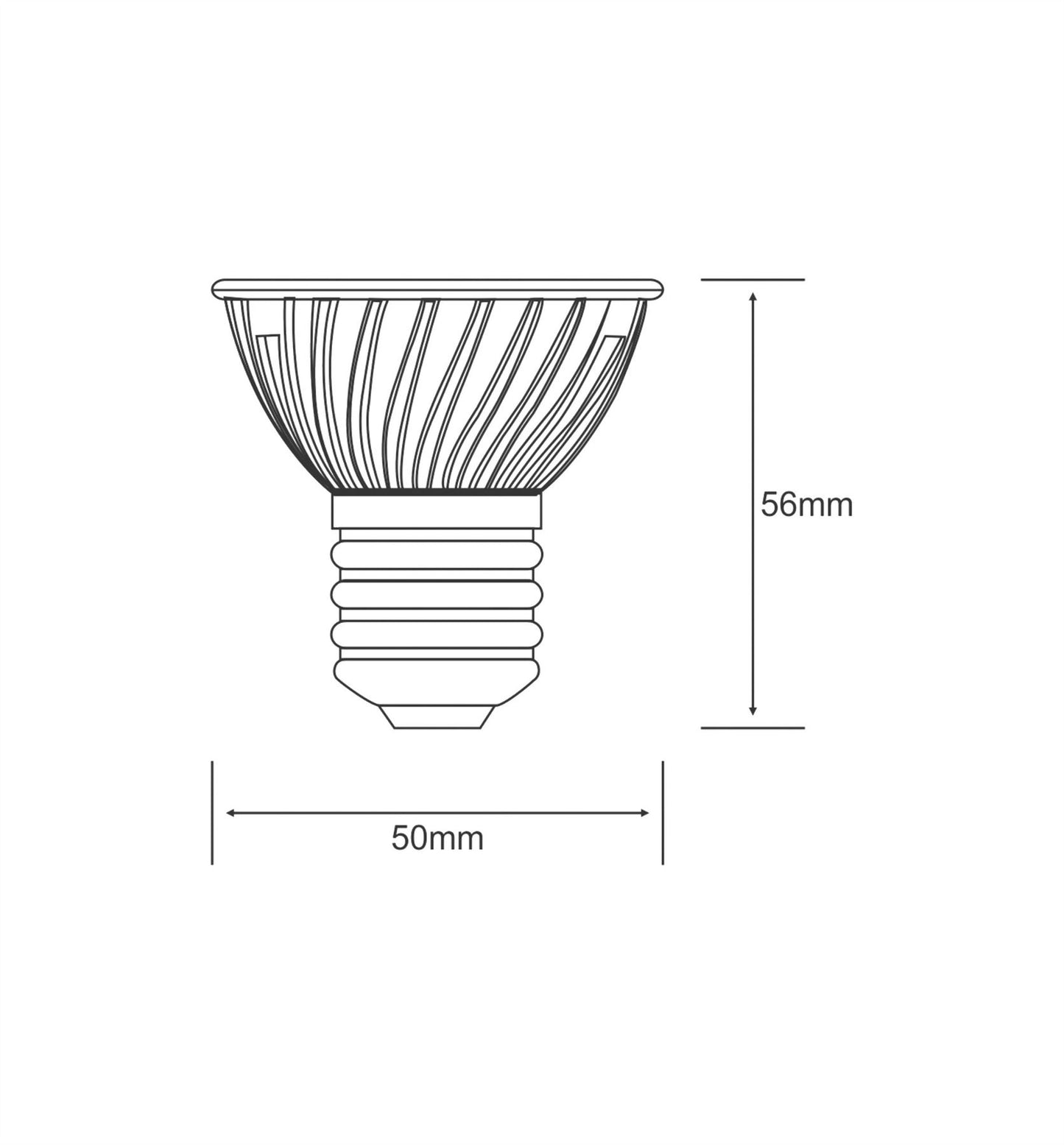 Luxram Higher Power LED High Power LED E27 1x3W White 6400K 205lm LED
