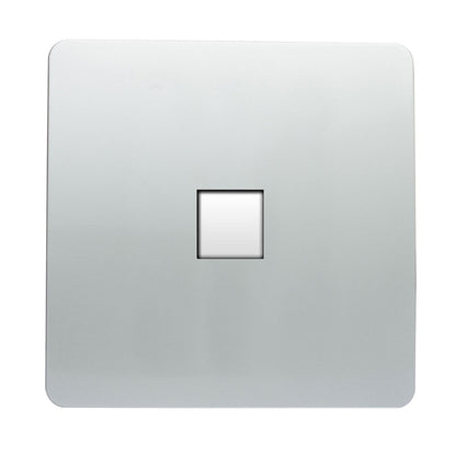 Trendi Artistic Modern RJ45 Cat 5e & Cat 6 Ethernet Socket Silver ART-PCSI