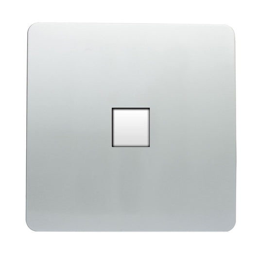 Trendi Artistic Modern RJ45 Cat 5e & Cat 6 Ethernet Socket Silver ART-PCSI