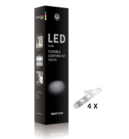 Techtouch Fluid White Kit 4x12 LED Flexible Strip (4W) Strip