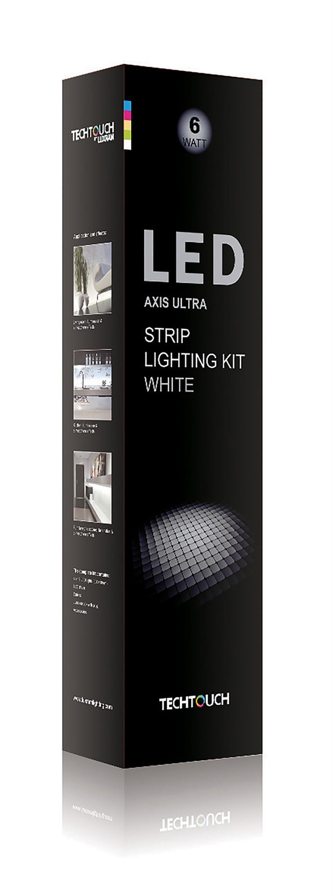 Techtouch Axis Ultra White Kit 4x18 LED Rigid Strips (6W) Strip