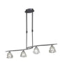 Mantra M3751 Iku Linear Telescopic 4 Light G9 Line, Satin Nickel