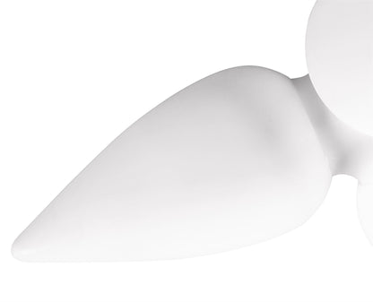 Mantra Palma Ceiling 3 Light CFL Outdoor IP44, Matt White/Opal White
