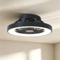 Tibet Mini 53cm 70W LED Dimmable Ceiling Light With 35W DC Reversible Fan, Remote, 3900lm, Black, 5yrs Warranty