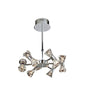 Diyas Elisa 45cm  Round 12 Light G4 Polished Chrome, NOT LED/CFL Compatible Ceiling Pendant Light Fitting