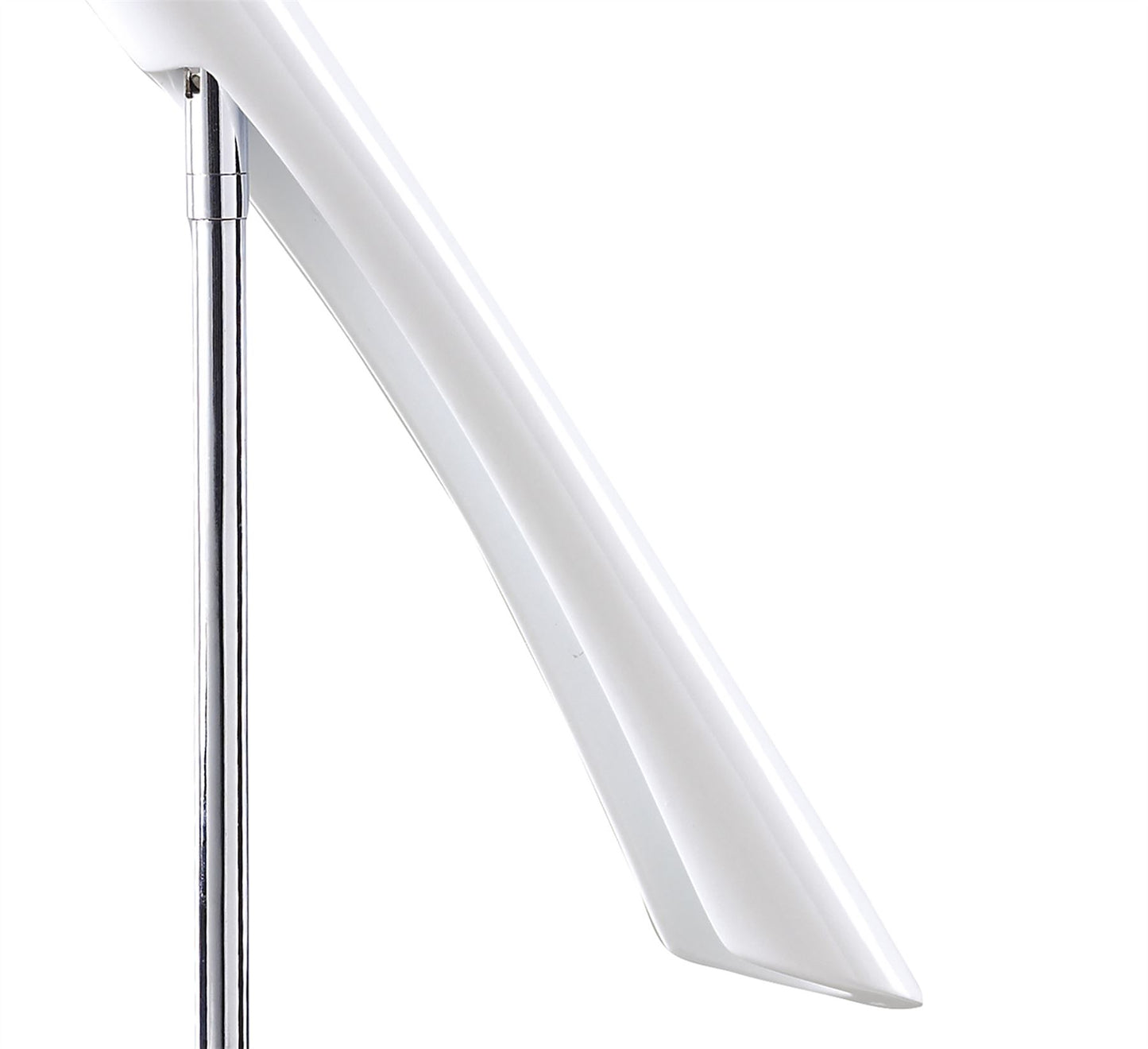 Mantra M0924 Pop Table Lamp 1 Light E27, Gloss White/White Acrylic/Polished Chrome