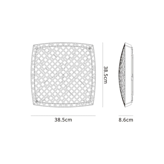 Mantra Urban Ceiling Light, 56W LED, 2700-5000K Remote Control Tuneable, 4000lm, Black, 3yrs Warranty