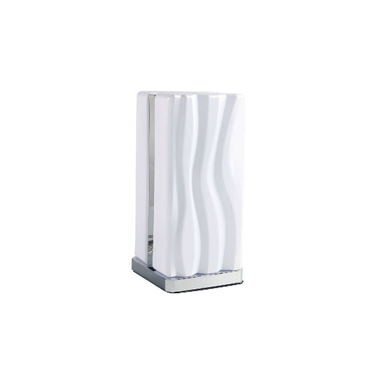 Mantra M5046 Arena Table Lamp 8W LED White IP20 3000K, 1080lm, Polished Chrome/White Acrylic, 3yrs Warranty