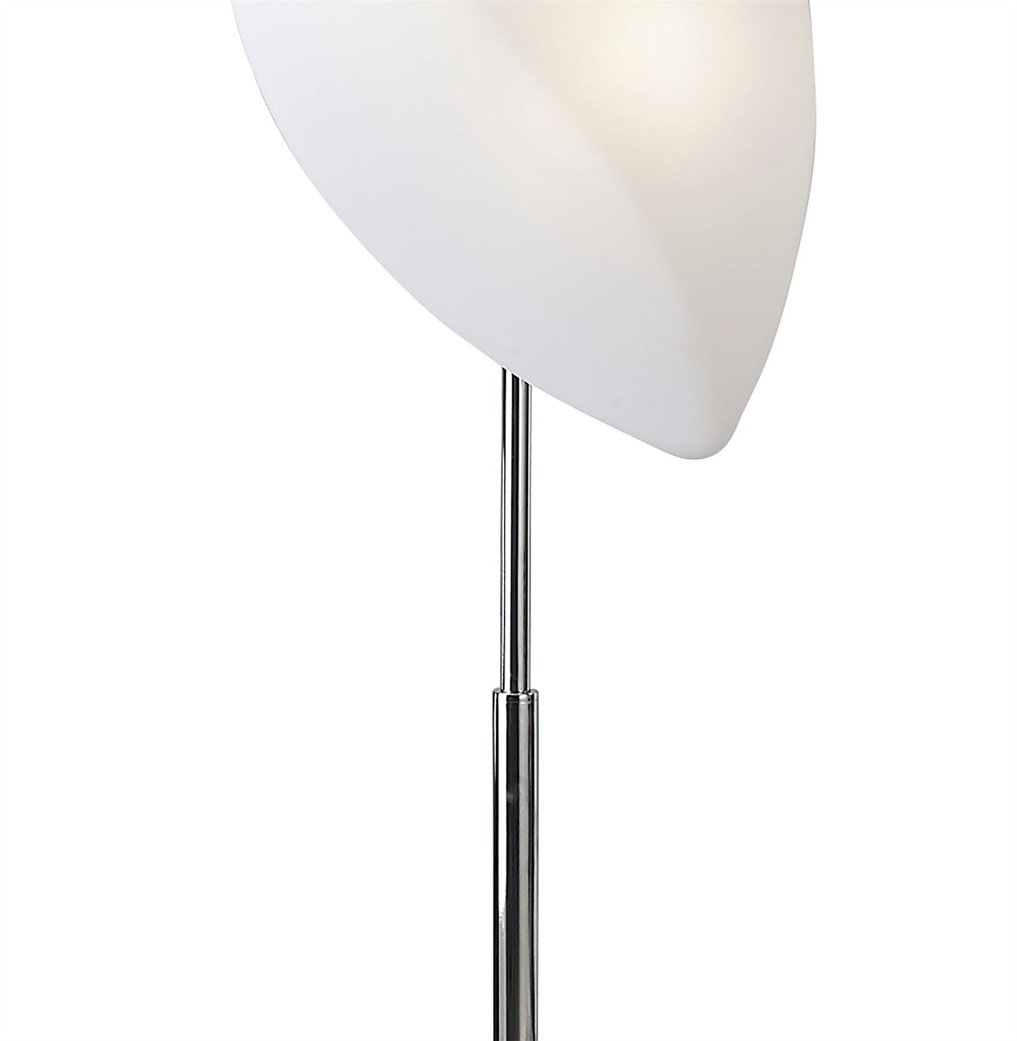 Mantra Natura Floor Lamp 4 Light E27 Indoor, Polished Chrome/Opal White