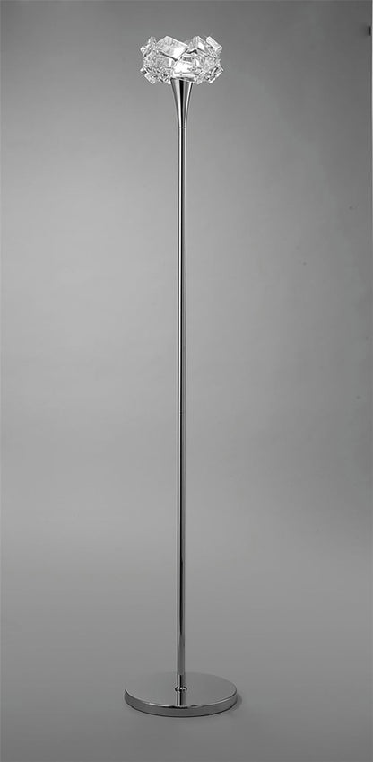 Mantra M3969 Artic Floor Lamp 1 Light E27, Polished Chrome