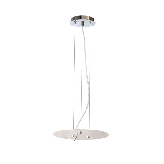 Mantra Sabina 29cm Pendant Kit 43CM, Polished Chrome/White Acrylic