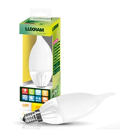 Luxram Value LED Candle Tip Plus E14 3.5W Warm White 3000K 280lm LED