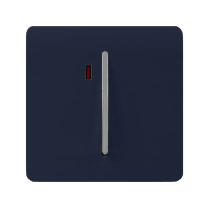Trendi Artistic Modern Glossy 45 A Tactile Light Switch & Neon Insert Navy