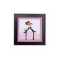 Diyas Home Crystal Wall Art (DH) Emotion Couple Kissing, Black Frame Red, Pink Crystal Framed