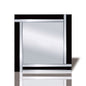 Diyas Home Nevada Detailed Mirror 60cm x 60cm Black Boarder Cut (Can Only Be Shipped On A Pallet, Additional Charges May Apply.) Mirrors