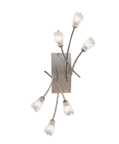 Mantra Pietra Ceiling/Wall Switched 6 Light G9, Polished Chrome