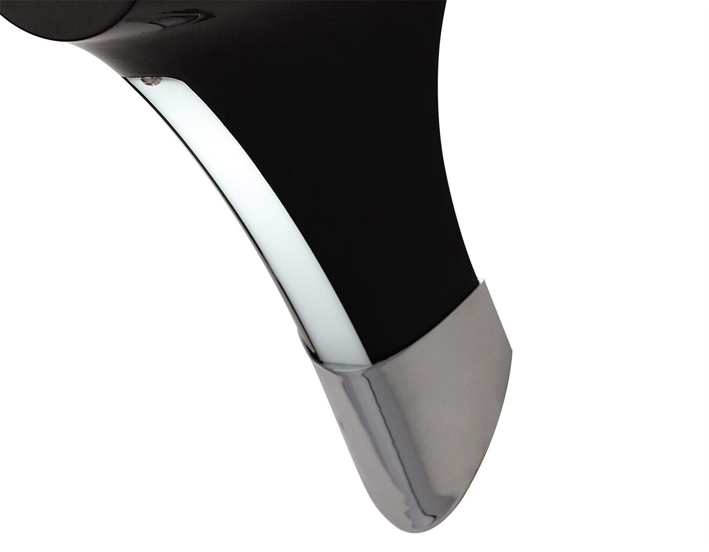 Mantra M1557 Ora Wall Light 1 Light E27, Gloss Black/White Acrylic/Polished Chrome