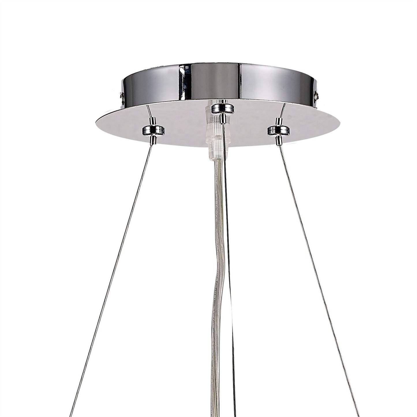 Diyas Galilea 39cm  4 Light G9 Polished Chrome/Crystal Ceiling Pendant Light Fitting