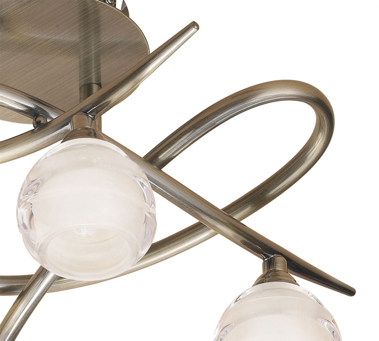 Mantra M1824 Loop Ceiling 3 Light G9 ECO, Antique Brass