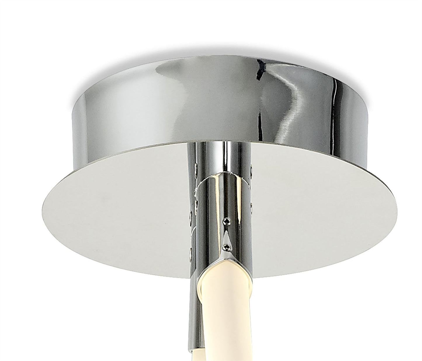 Mantra Armonia Semi Flush Curl, 40W LED, 3000K, 3000lm, Polished Chrome/Frosted Acrylic, 3yrs Warranty Ceiling