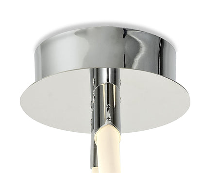Mantra Armonia Semi Flush Curl, 40W LED, 3000K, 3000lm, Polished Chrome/Frosted Acrylic, 3yrs Warranty Ceiling