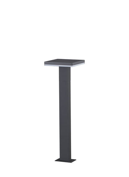 Mantra Fusion Tignes Pillar Lamp, 10W LED, 3000K, 700lm, IP54, Anthracite, 3 Years Warranty