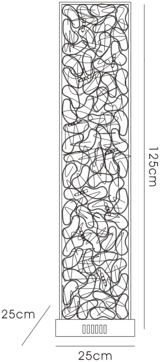 Diyas Home Essen Aluminium (DH) Essen Floor Lamp 12 Light G4 Black/Silver, NOT LED/CFL Compatible