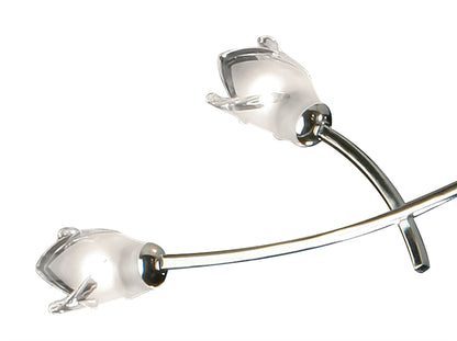 Mantra Pietra 70cm Pendant 3 Arm 6 Light G9, Polished Chrome