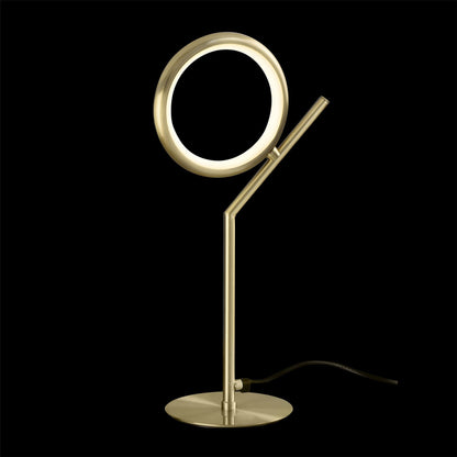 Mantra Olimpia Table Lamp, 8W LED, 3000K, 600lm, IP20, Satin Gold, 3yrs Warranty