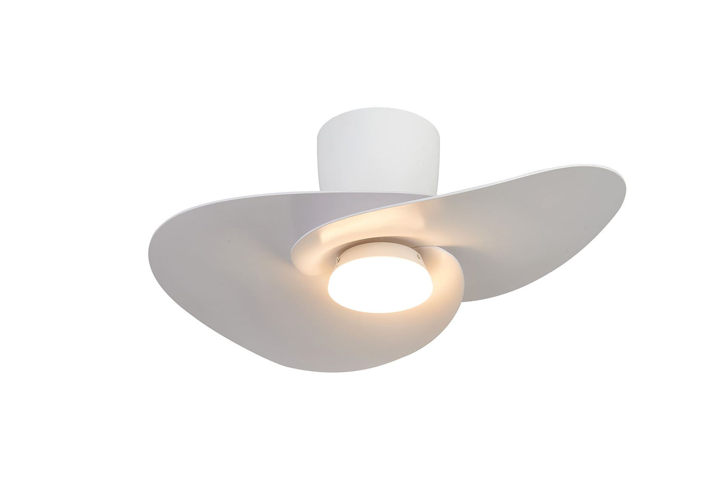 Nenufar 74 x 44cm 18W LED Dimmable Ceiling Light With Built-In 30W DC Fan, 3000-5000K Remote Control, 3600lm, White, 5yrs Warranty