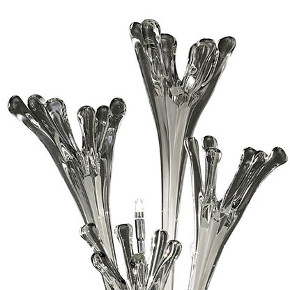 Diyas Love Table Lamp 3 Light G4 Polished Chrome/White Glass, NOT LED/CFL Compatible