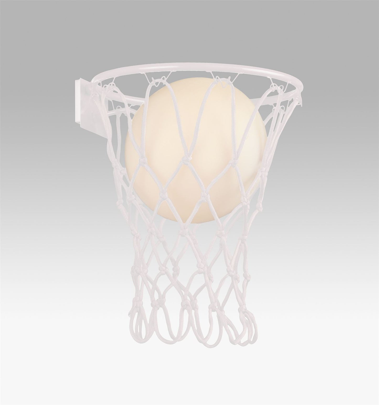 Mantra Basketball Wall Light, 1 x E27, Matt White